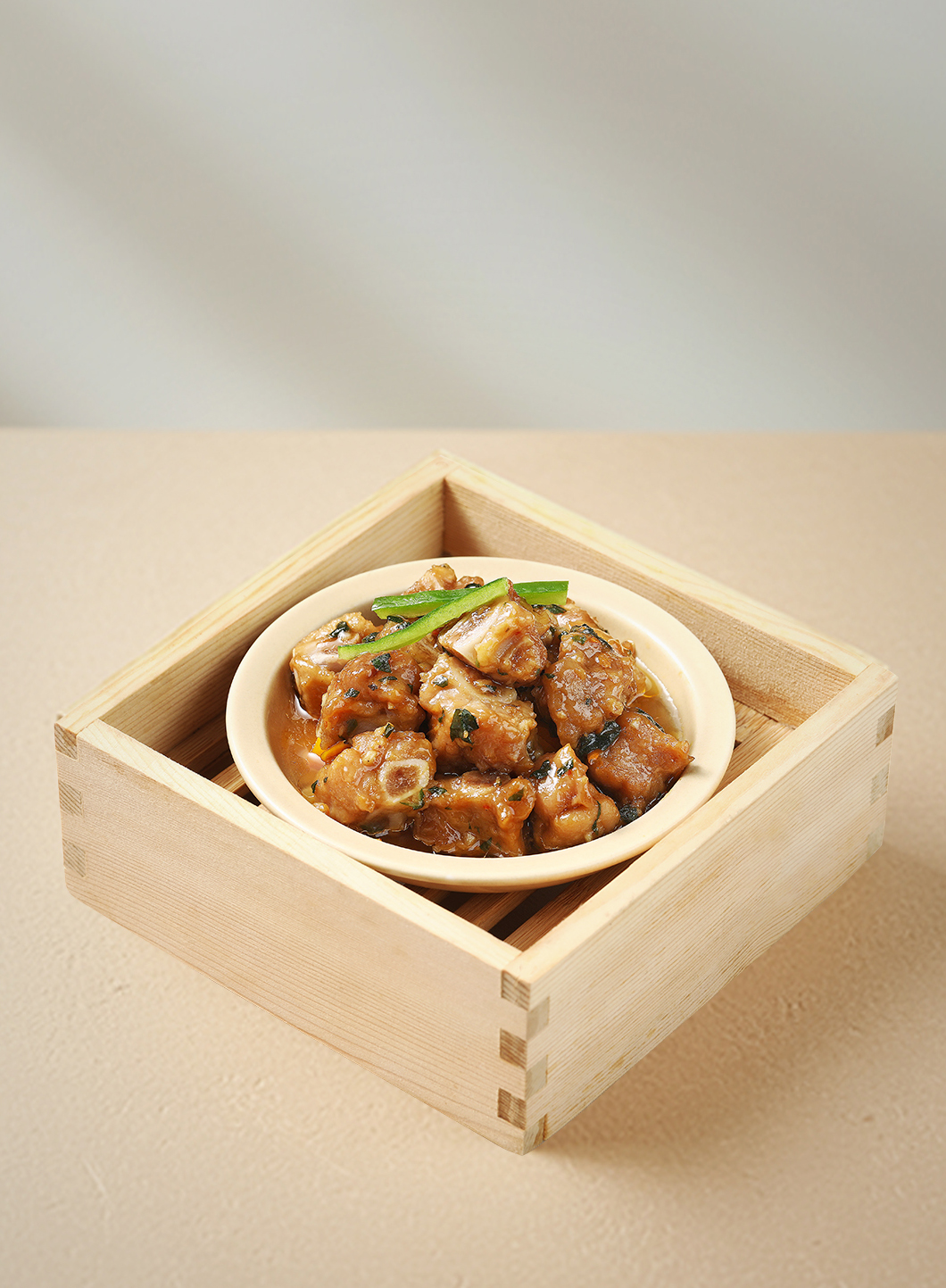 紫苏沙姜
蒸排骨