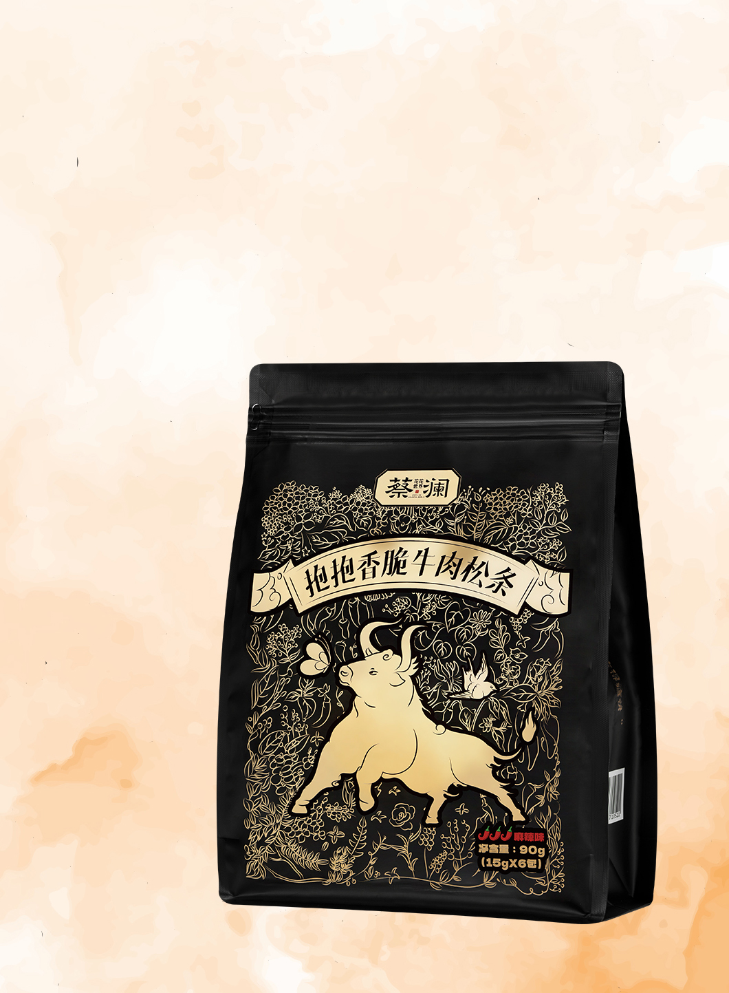 抱抱香脆
牛肉松条（麻辣味）