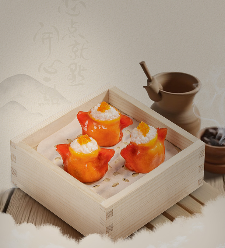 赛螃蟹凤眼虾饺